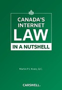 Cover of Canada's Internet Law in a Nutshell
