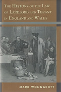 Cover of The History of the Law of Landlord and Tenant in England and Wales