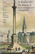 Cover of Sir Matthew Hale: The History of the Common Law of England