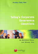 Cover of Tolley's Corporate Governance Checklists