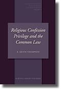 Cover of Religious Confession Privilege and the Common Law