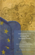Cover of International Law as Law of the European Union