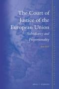 Cover of The Court of Justice of the European Union: Subsidiarity and Proportionality
