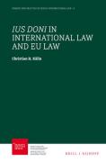 Cover of Ius Doni in International Law and EU Law