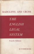 Cover of Radcliffe and Cross: The English Legal System 4th ed