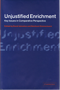 Cover of Unjustified Enrichment: Key Issues in Comparative Perspective