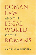 Cover of Roman Law and the Legal World of the Romans