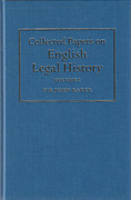 Cover of Collected Papers on English Legal History