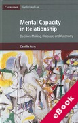 Cover of Mental Capacity in Relationship: Decision-Making, Dialogue, and Autonomy (eBook)
