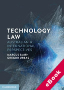 Cover of Technology Law: Australian and International Perspectives (eBook)