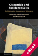 Cover of Citizenship and Residence Sales: Rethinking the Boundaries of Belonging (eBook)
