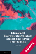 Cover of International Environmental Obligations and Liabilities in Deep Seabed Mining (eBook)