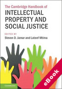 Cover of The Cambridge Handbook of Intellectual Property and Social Justice (eBook)