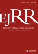 Cover of European Journal of Risk Regulation: Online