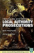 Cover of Henriques and Winter on Local Authority Prosecutions