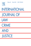 Cover of International Journal of Law, Crime and Justice: Print
