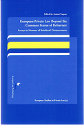 Cover of European Private Law Beyond the Common Frame of Reference