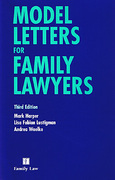 Cover of Model Letters for Family Lawyers 3rd ed