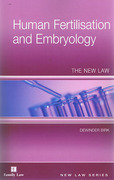 Cover of Human Fertilisation and Embryology: The New Law