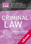 Cover of Revise SQE: Criminal Law (eBook)