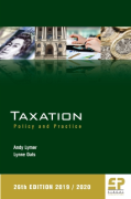 Cover of Taxation: Policy and Practice 2019/20