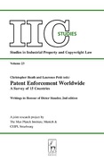 Cover of Patent Enforcement Worldwide: A Survey of 15 Countries