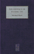 Cover of The Defence of Passing On