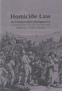 Cover of Homicide Law in Comparative Perspective