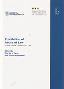 Cover of Prohibition of Abuse of Law: A New General Principle of EU Law