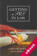 Cover of Getting a PhD in Law (eBook)