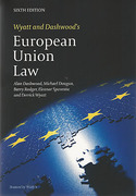 Cover of Wyatt and Dashwood's European Union Law