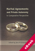 Cover of Marital Agreements and Private Autonomy in Comparative Perspective (eBook)