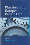 Cover of Pluralism and European Private Law