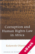 Cover of Corruption and Human Rights Law in Africa (eBook)