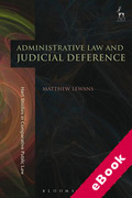 Cover of Administrative Law and Judicial Deference (eBook)