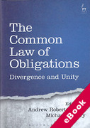 Cover of The Common Law of Obligations: Divergence and Unity (eBook)