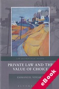 Cover of Private Law and the Value of Choice (eBook)