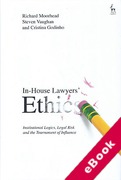 Cover of In-House Lawyers' Ethics: Institutional Logics, Legal Risk and the Tournament of Influence (eBook)