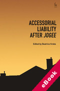 Cover of Accessorial Liability after 'Jogee' (eBook)