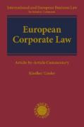 Cover of European Corporate Law: Article-by-Article Commentary