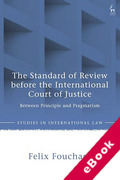 Cover of The Standard of Review before the International Court of Justice: Between Principle and Pragmatism (eBook)