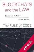 Cover of Blockchain and the Law: The Rule of Code (eBook)