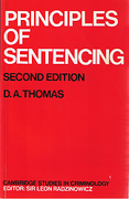 Cover of Principles of Sentencing