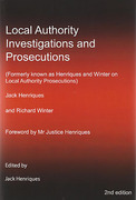 Cover of Local Authority Investigations and Prosecutions