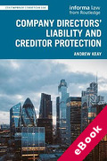 Cover of Company Directors' Liability and Creditor Protection (eBook)