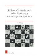 Cover of Effects of Mistake and Other Defects on the Passage of Legal Title