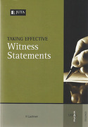 Cover of Taking Effective Witness Statements