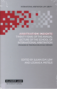 Cover of Arbitration Insights: Twenty Years of the Annual Lecture of the School of International Arbitration