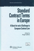 Cover of Standard Contract Terms in Europe: A Basis for and a Challenge to European Contract Law