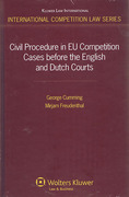 Cover of Civil Procedure in EU Competition Cases before the English and Dutch Courts